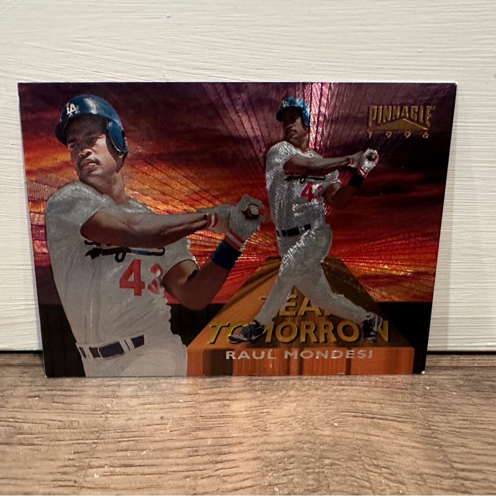 RAUL MONDESI 1996 PINNACLE TEAM TOMORROW #3 OF 10 BASEBALL CARD LA DODGERS